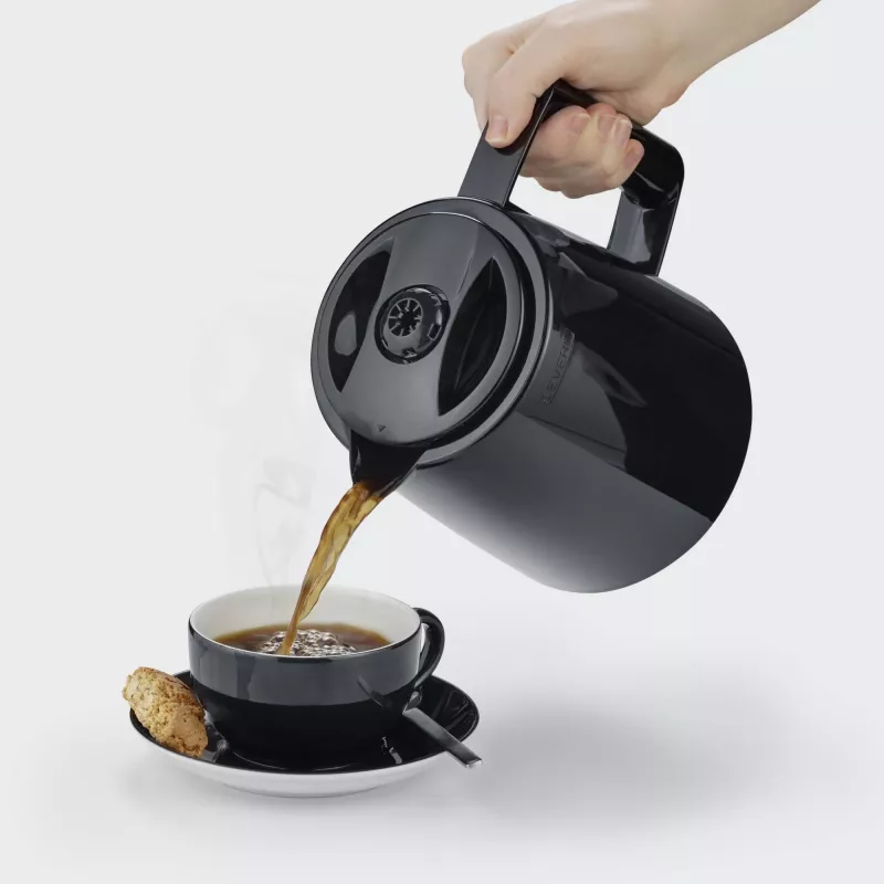 Severin KA 9307 καφετιέρα φίλτρου με 2 θερμικές κανάτες, 8 φλιτζάνια, 1000 W, μαύρη