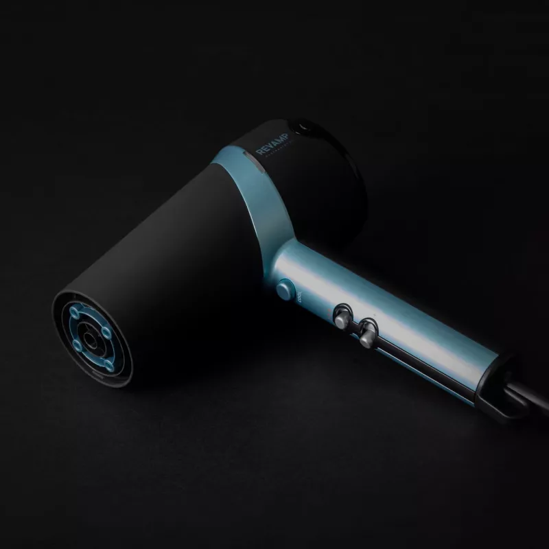 Revamp Progloss DR-3800-EU Quad Ionic πιστολάκι μαλλιών, 2300 W, μαύρο/μπλε