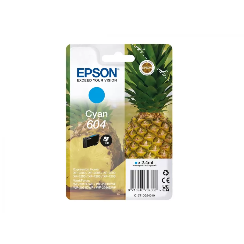 Epson 604 μελανοδοχείο 1 τεμ. γνήσιο Standard-range κυανό