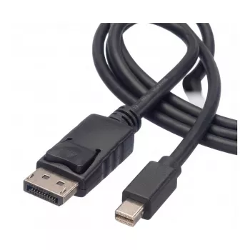 ROLINE - Καλώδιο DisplayPort - DisplayPort (M) - Mini DisplayPort (M) - 5 m - με κλείδωμα - μαύρο (11.04.5637)