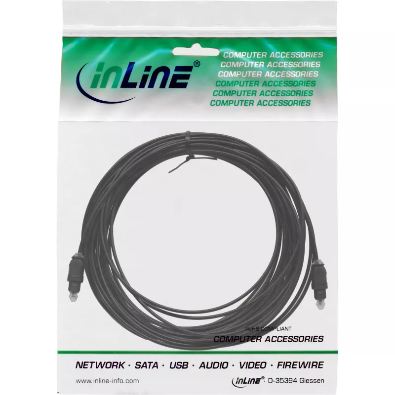 InLine Οπτικό καλώδιο ήχου Toslink βύσμα / βύσμα 2 m, Μπλε