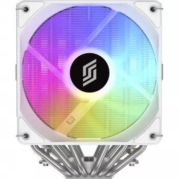Ψύκτρα CPU Silentware Titan RGB White, ψύκτρα αέρα Dual-Tower, 265 W TDP, 2× ανεμιστήρες PWM ARGB 120 mm