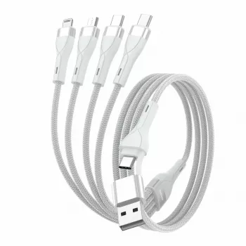 4smarts 541024 Καλώδιο USB 1,2 m USB A/USB C USB C/Micro USB-A/Lightning λευκό (541024)