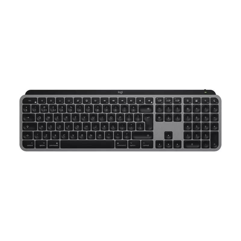 Logitech MX Keys S for Mac Πληκτρολόγιο Γραφείου RF Wireless + Bluetooth QWERTZ Γερμανικό Αλουμίνιο Λευκό