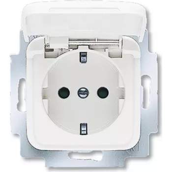 BUSCH JAEGER 20 EUKB-214 - CEE 7/3 - 2P+E - Λευκό - 250 V - 16 A - 71 mm