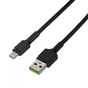 Green Cell KABGC24 Καλώδιο Lightning 0.3 m μαύρο