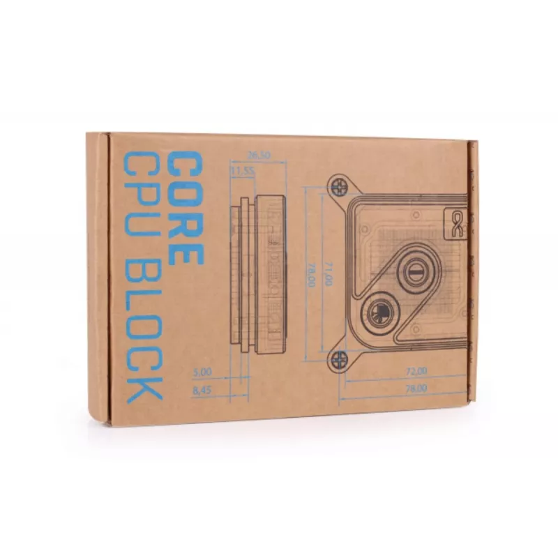 Alphacool Core 1 Black 13443 υδρόψυκτο μπλοκ για CPU, socket 1700/1851/AM4/AM5, μαύρο