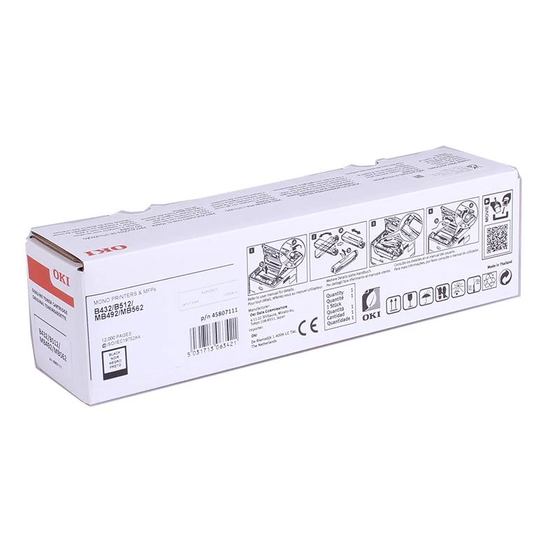 Oki B432 12K τόνερ Ultra High Yield μαύρο 45807111 OK06342
