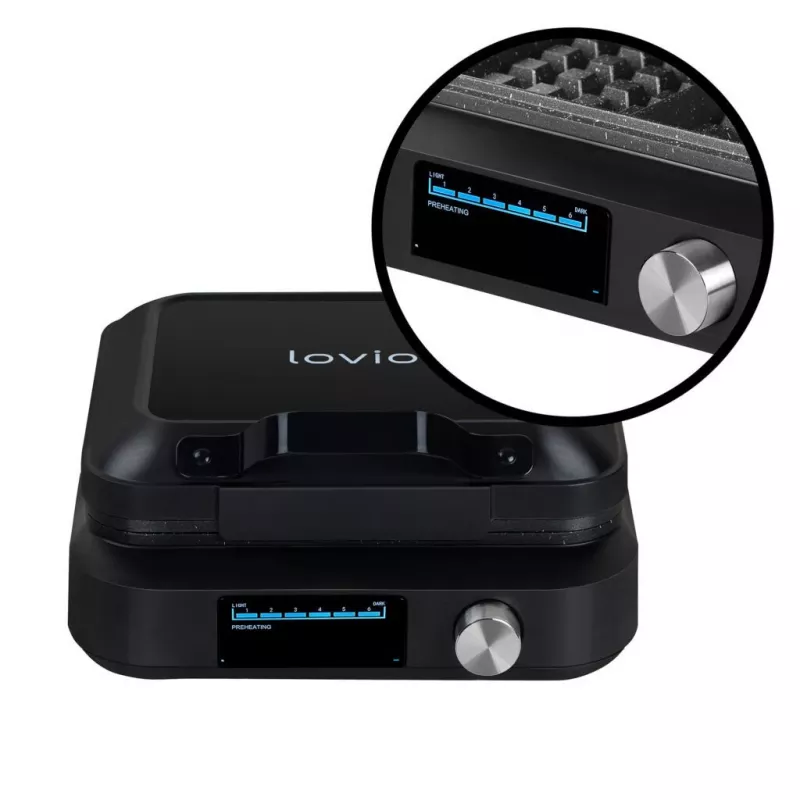 Lovio LVWF002BK Βάφλας 1500W Μαύρο