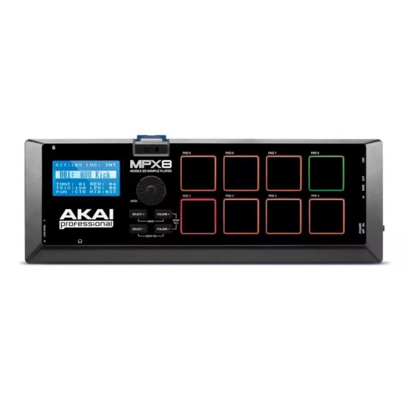 Akai MPX8 Sample Player & Pad Controller, μαύρο