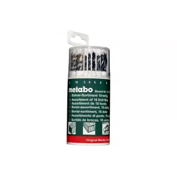 Σετ τρυπανιών Metabo 627190000 — 18 τεμ., HSS και επικαλυμμένα με τιτάνιο