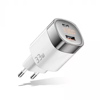 Φορτιστής GaN USB Type-C, USB Type-A: 33W, PPS