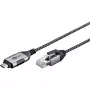 Καλώδιο Ethernet Goobay USB-C 3.1 σε RJ45 λεπτό 1 m – συνδέει router, modem ή (74401)