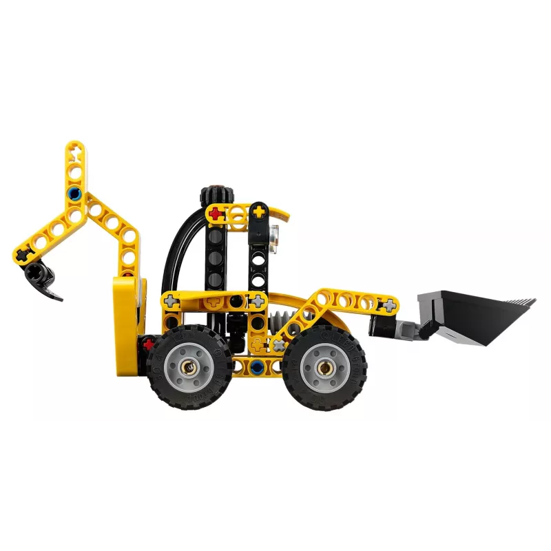 Σετ κατασκευής LEGO Technic Backhoe Loader 42197 — αρθρωτή διεύθυνση, λειτουργικός φορτωτής, 104 τεμ., συνιστώμενη ηλικία 7+