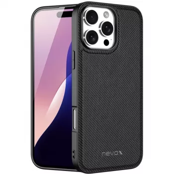StyleShell Nylo, θήκη κινητού μαύρη, iPhone 16 Pro Max