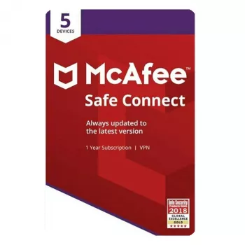 McAfee Safe Connect VPN 5 συσκευές κλειδί 1 έτους, Global