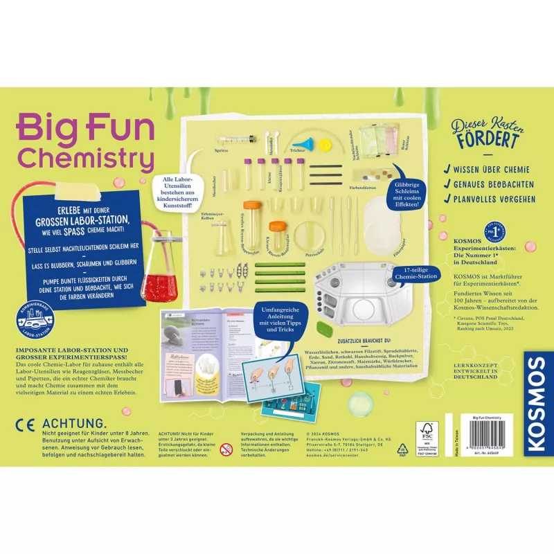 Big Fun Chemistry, Κουτί πειραμάτων