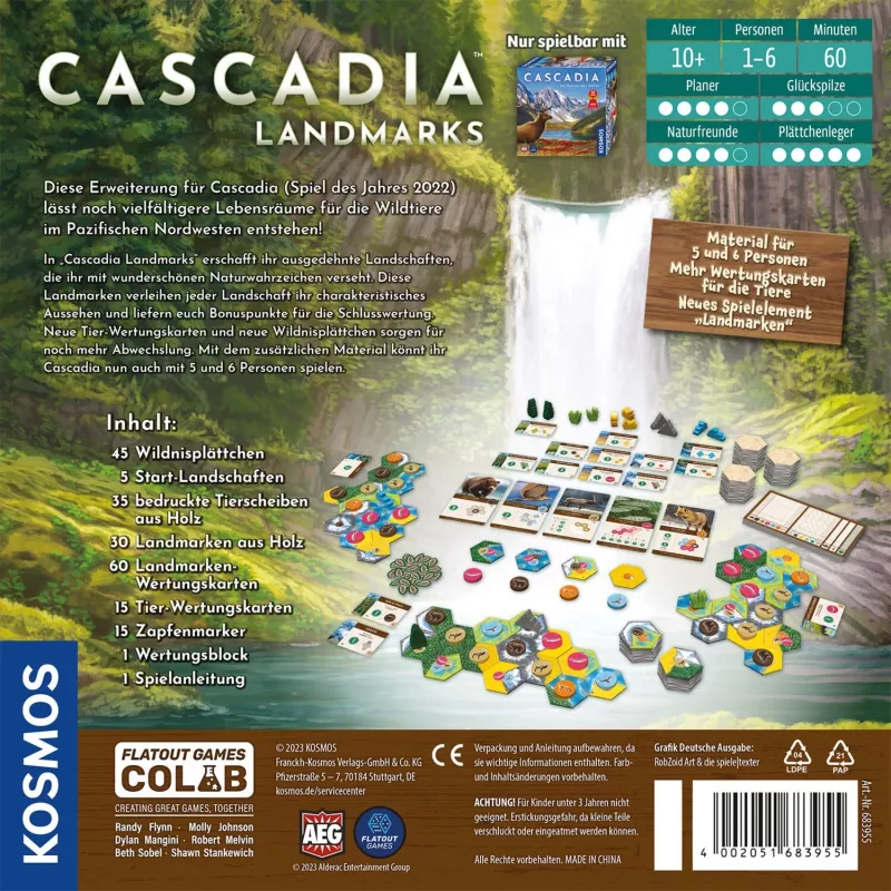 Kosmos Cascadia Landmarks 60 min επιτραπέζιο παιχνίδι οικογενειακό