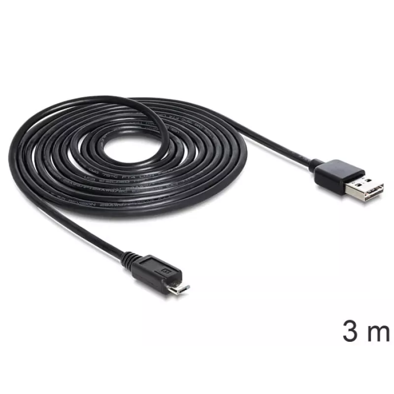 Καλώδιο USB DeLOCK EASY-USB 2.0-A - USB 2.0 Micro-B 3 m