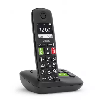 Gigaset E290A Αναλογικό/DECT Τηλέφωνο με Αναγνώριση Κλήσης Μαύρο