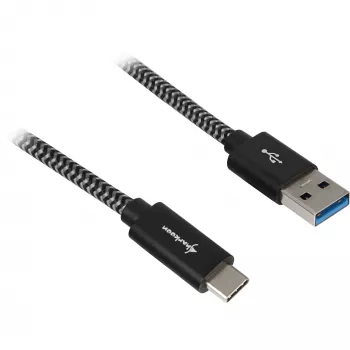 Καλώδιο Sharkoon USB 3.2 Gen 2 βύσμα USB-A> USB-C μαύρο/γκρι 1 μέτρο – καλώδιο – ψηφιακό/δεδομένων