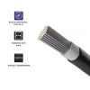 Qoltec 53853 Φωτοβολταϊκό ηλιακό καλώδιο | 6mm² | 100m | μαύρο