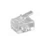 Microconnect KON501-10R Συνδετήρες καλωδίων RJ-11 6P4C διαφανές