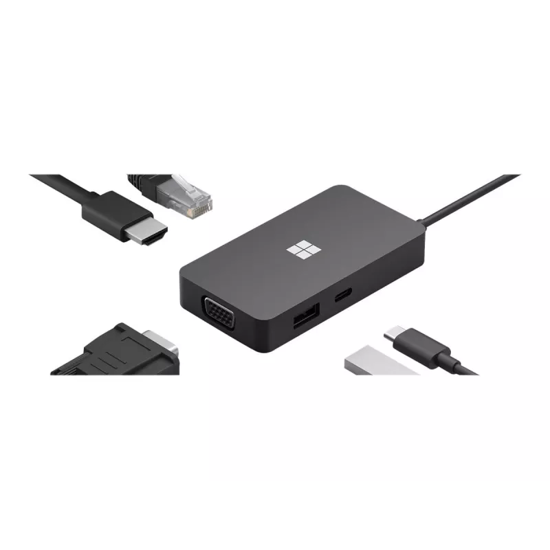 Θήκη σύνδεσης φορητού υπολογιστή Microsoft 1E4-00002 Μαύρο