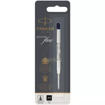 Ανταλλακτικό Parker Quinkflow M μαύρο στυλό διαρκείας (Blister)