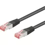 Wentronic Goobay Καλώδιο Patch CAT 6, S/FTP (PiMF), Μαύρο, 5 m - LSZH χωρίς αλογόνα, Χαλκός (68700)