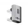 Προσαρμογέας/ζεύκτης USB-C Goobay 74446 ασημί επαφές νικέλιο/χρυσός
