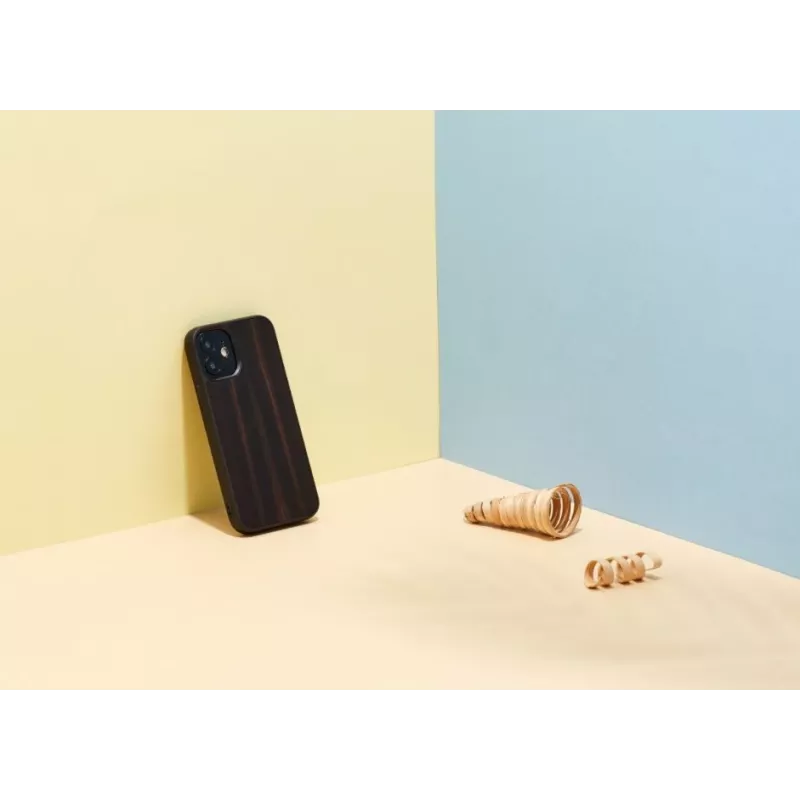 Προστατευτική θήκη Man and Wood για iPhone 12 mini – έβενος μαύρο