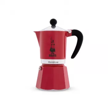 Bialetti Rainbow 1TZ καφετιέρα, 60 ml, κόκκινη