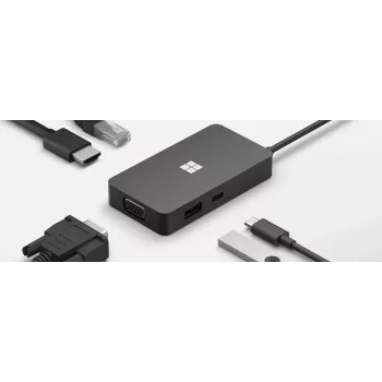 Θήκη σύνδεσης φορητού υπολογιστή Microsoft 1E4-00002 Μαύρο