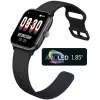 Beafon SmartWatch 201 (201_EU001BS) έξυπνο ρολόι, τετράγωνο, μαύρο-ασημί