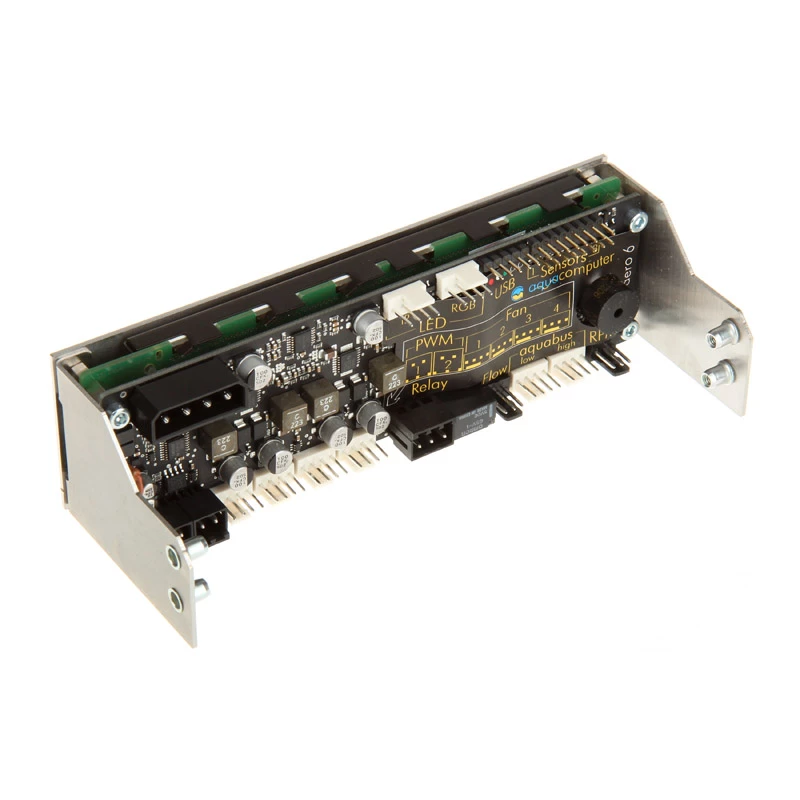 Aqua Computer 53145 ελεγκτής ανεμιστήρα LCD ανοξείδωτο ατσάλι