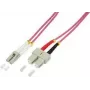 Logilink - Καλώδιο patch - LC Multimode (M) σε SC Multimode (M) - 3 m - ίνα γυαλιού - 50/125 μικρόμετρα - OM4 - χωρίς αλογόνα - μωβ (FP4LS03)