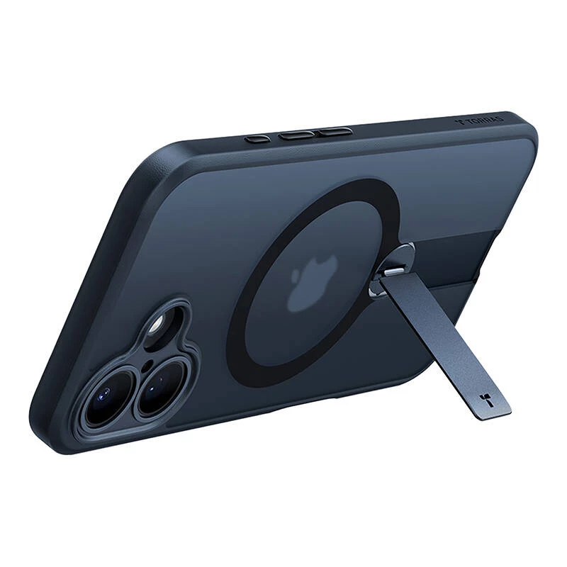 Θήκη Torras Pstand Spin για iPhone 16 (Μαύρη)