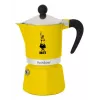 Καφετιέρα Moka Bialetti Rainbow Μαύρο Κίτρινο