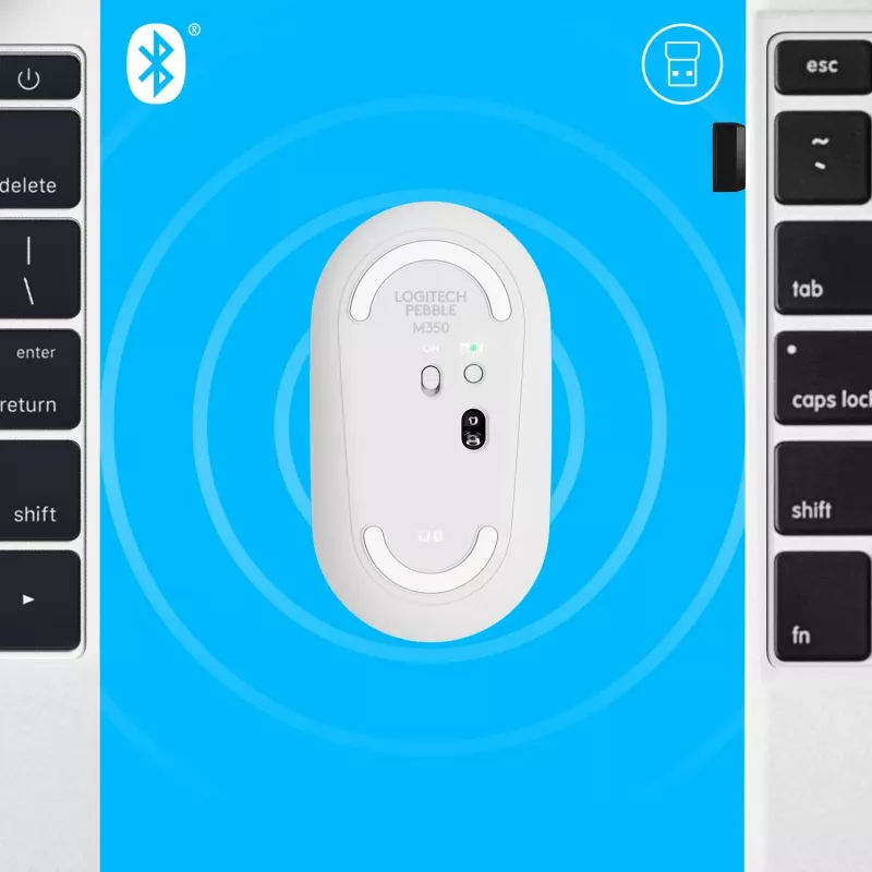 Ποντίκι USB Οπτικό Ασύρματο M350/WEISS 910-005716 Logitech