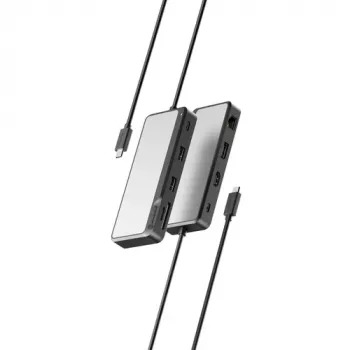ALOGIC Fusion Pro AXIS FUPHDDP1 σταθμός σύνδεσης USB-C 8-σε-1 για δύο οθόνες, για φορητό υπολογιστή