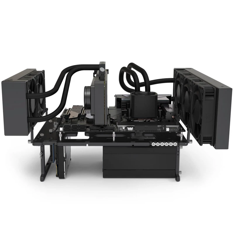 Benchtable Streacom BC1 V2 μαύρο υποστήριξη ATX αλουμίνιο
