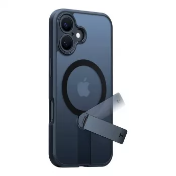 Θήκη Torras Pstand Spin για iPhone 16 (Μαύρη)