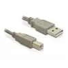 Καλώδιο USB DeLOCK 82215 1,8 m USB A USB B γκρι