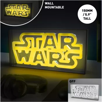 Φωτιστικό LED νέον Paladone Star Wars Design PP13123SW — διακοσμητική πινακίδα LED για τοίχο ή ράφι