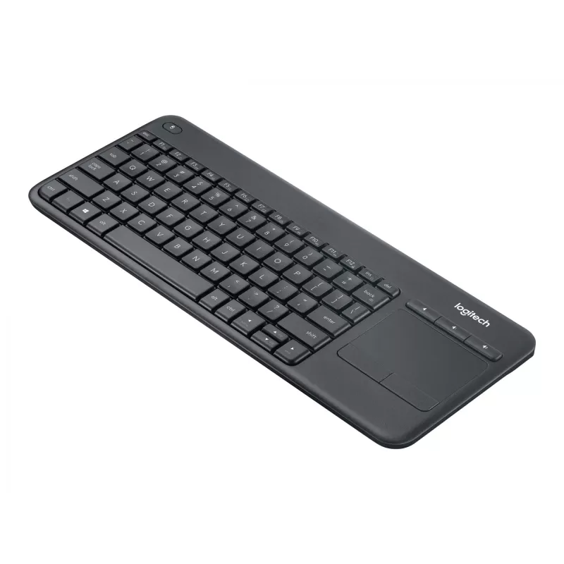 Logitech Wireless Touch Keyboard K400 Plus - πληκτρολόγιο - ασύρματο - 2,4 GHz - Τσεχικό - μαύρο