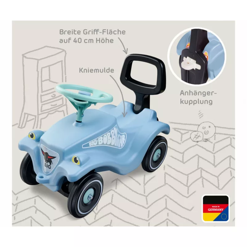 Bobby Car Classic σετ + Walker, ποδήλατο χωρίς πετάλια γαλάζιο/πράσινο