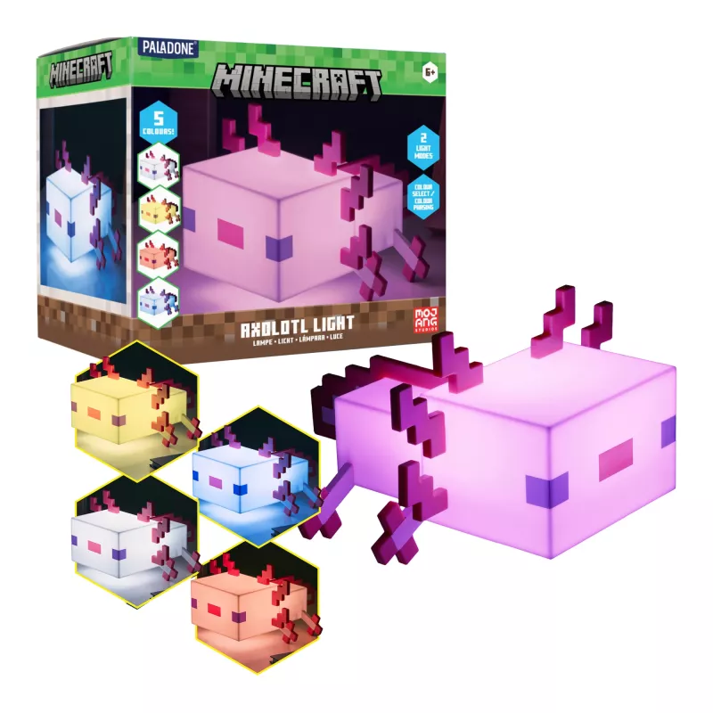 Paladone Minecraft Axolotl φως