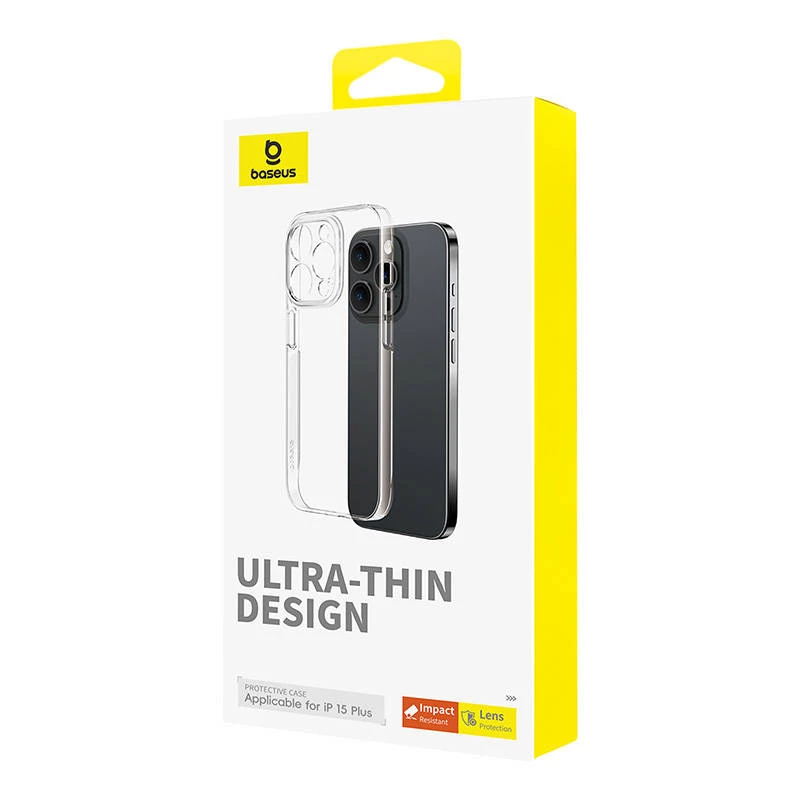 Θήκη κινητού Baseus OS‑Lucent Series για iPhone 15 Plus, διαφανής, λεπτή