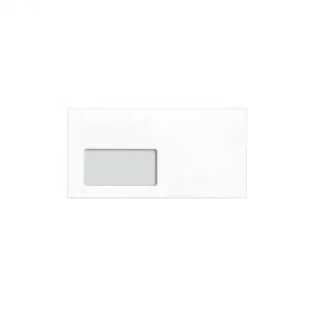 MAILmedia 80010474 φάκελος DIN long (DL), με παράθυρο, λευκός, 80 g/m², αυτοκόλλητος